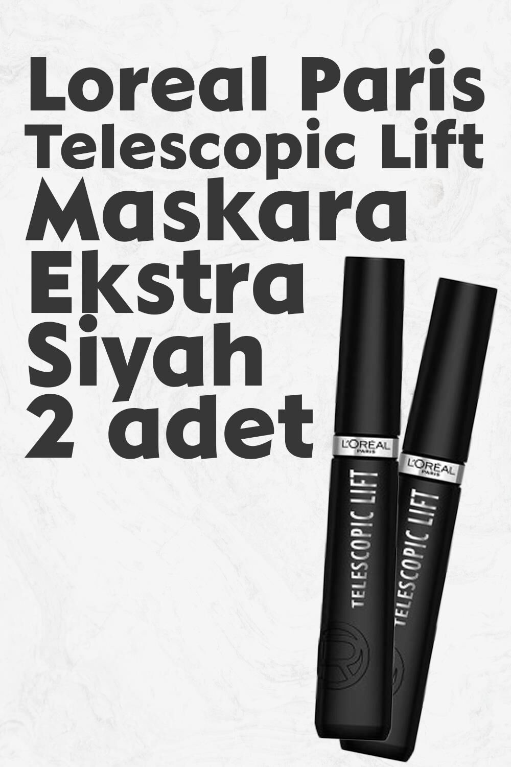 Loreal Paris Telescopic Lift Maskara Ekstra Siyah x 2 Adet