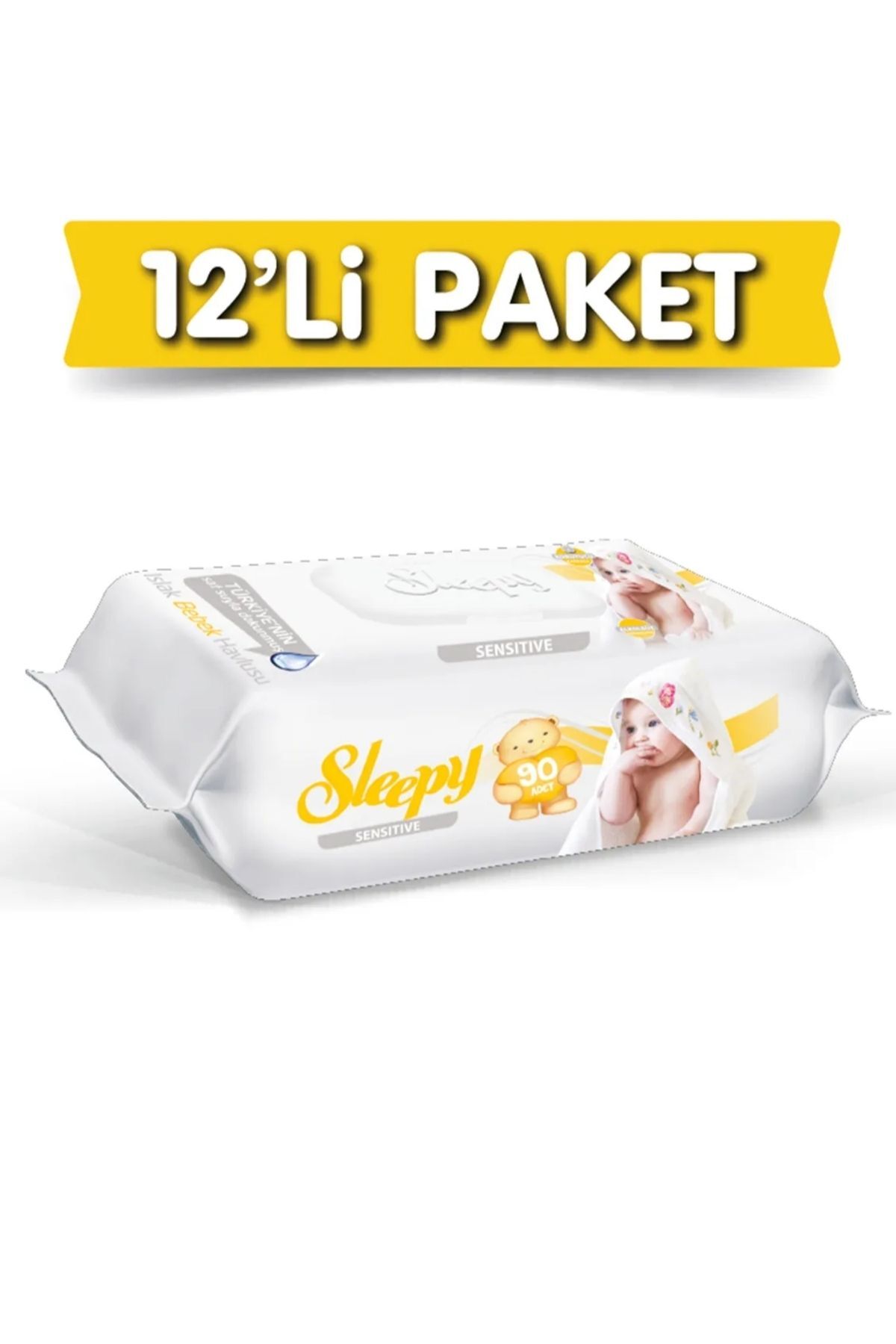 Sleepy Sensitive Islak mendil 12 li paket