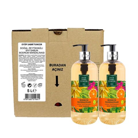Eyüp Sabri Tuncer Bodrum Mandalinası Sıvı Sabun Seti 6 Litre