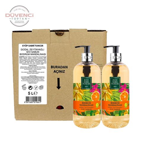 Eyüp Sabri Tuncer Bodrum Mandalinası Sıvı Sabun Seti 6 Litre