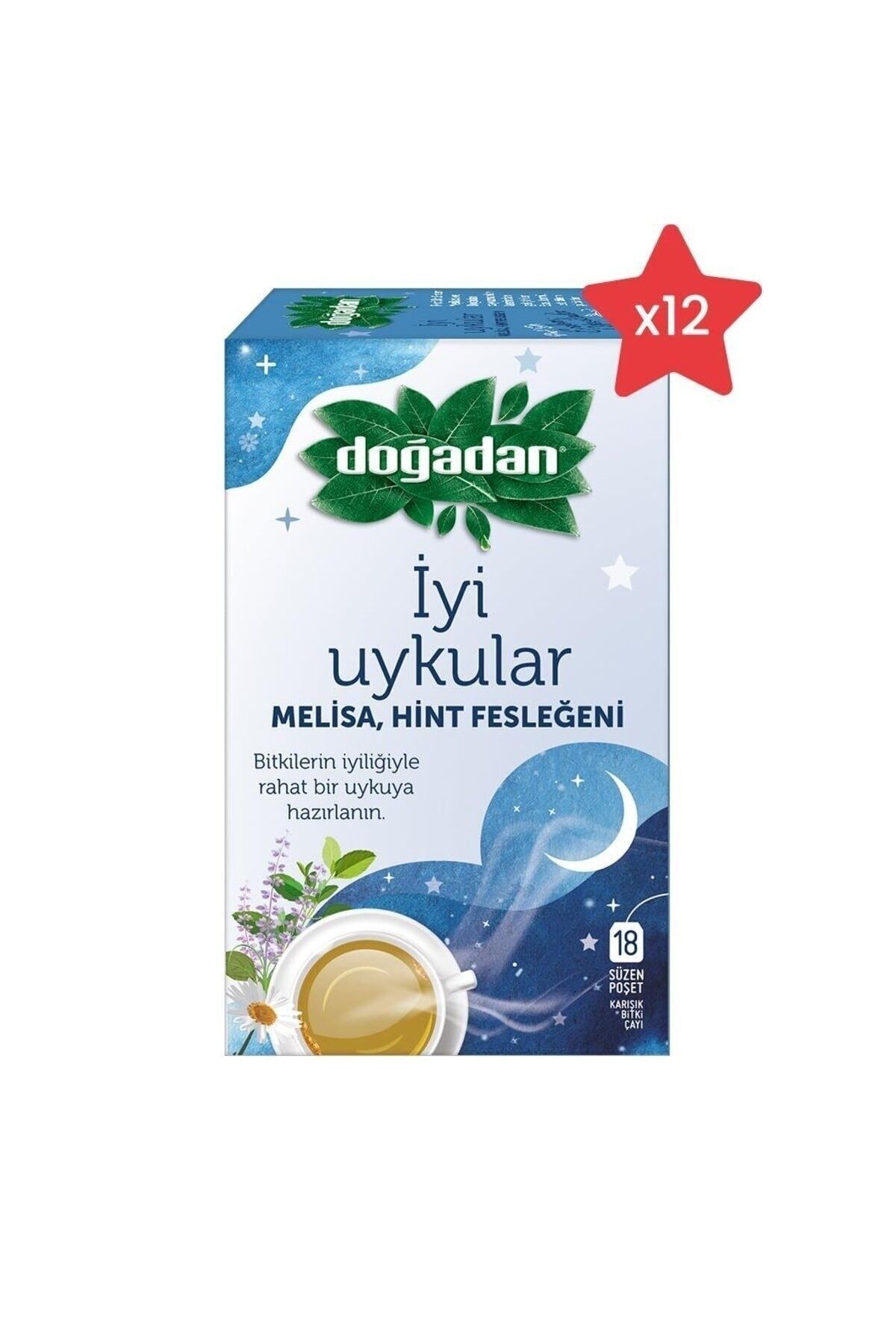Doğadan İyi Uykular Çayı Melisa ve Hint Fesleğeni x 12