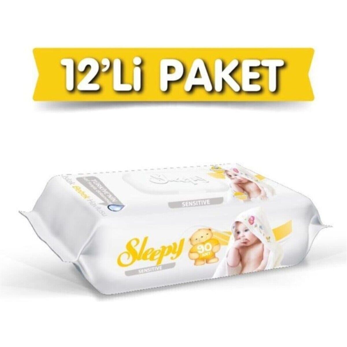 Sleepy Sensitive Islak Havlu 12x90'lı 1080 Yaprak
