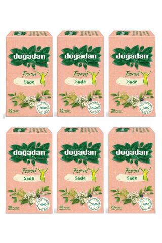 Doğadan Form Çay Sade 20'li x 6