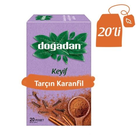 Doğadan Tarçın ve Karanfil Bardak Poşet Çay 20'Li