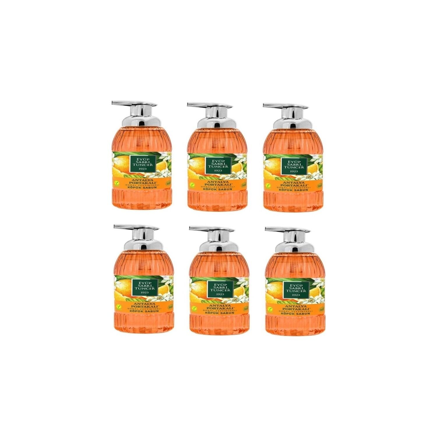 Eyüp Sabri Tuncer Zeytinyağlı Antalya Portakalı Köpük Sabun 500 ML x 6