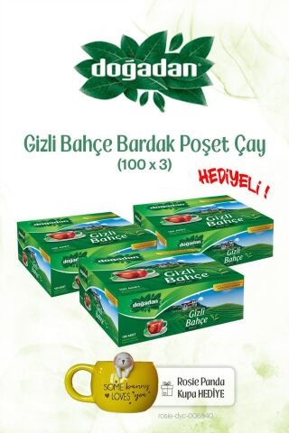 Doğadan 3x Bardak Poşet Çay 100'lü Gizli Bahçe ve ROSIE