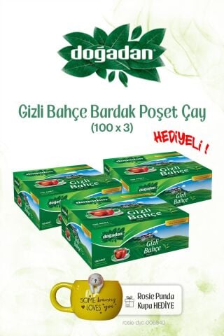 Doğadan 3x Bardak Poşet Çay 100'lü Gizli Bahçe ve ROSIE