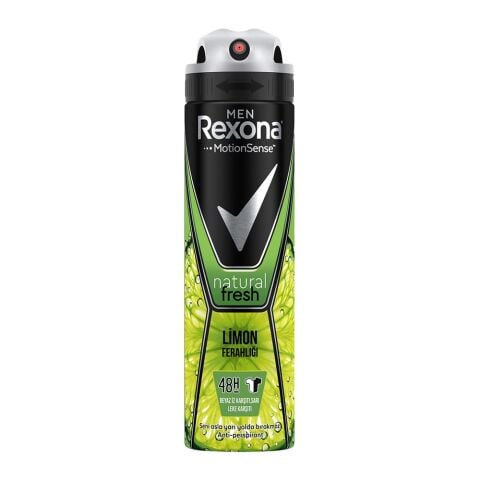 Rexona Men Sprey Deodorant Natural Fresh Limon Ferahlığı 150 ml