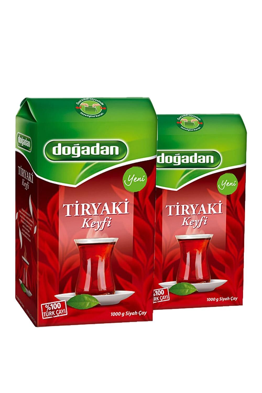 Doğadan Tiryaki Siyah Dökme Çay 1 kg - 2 Adet