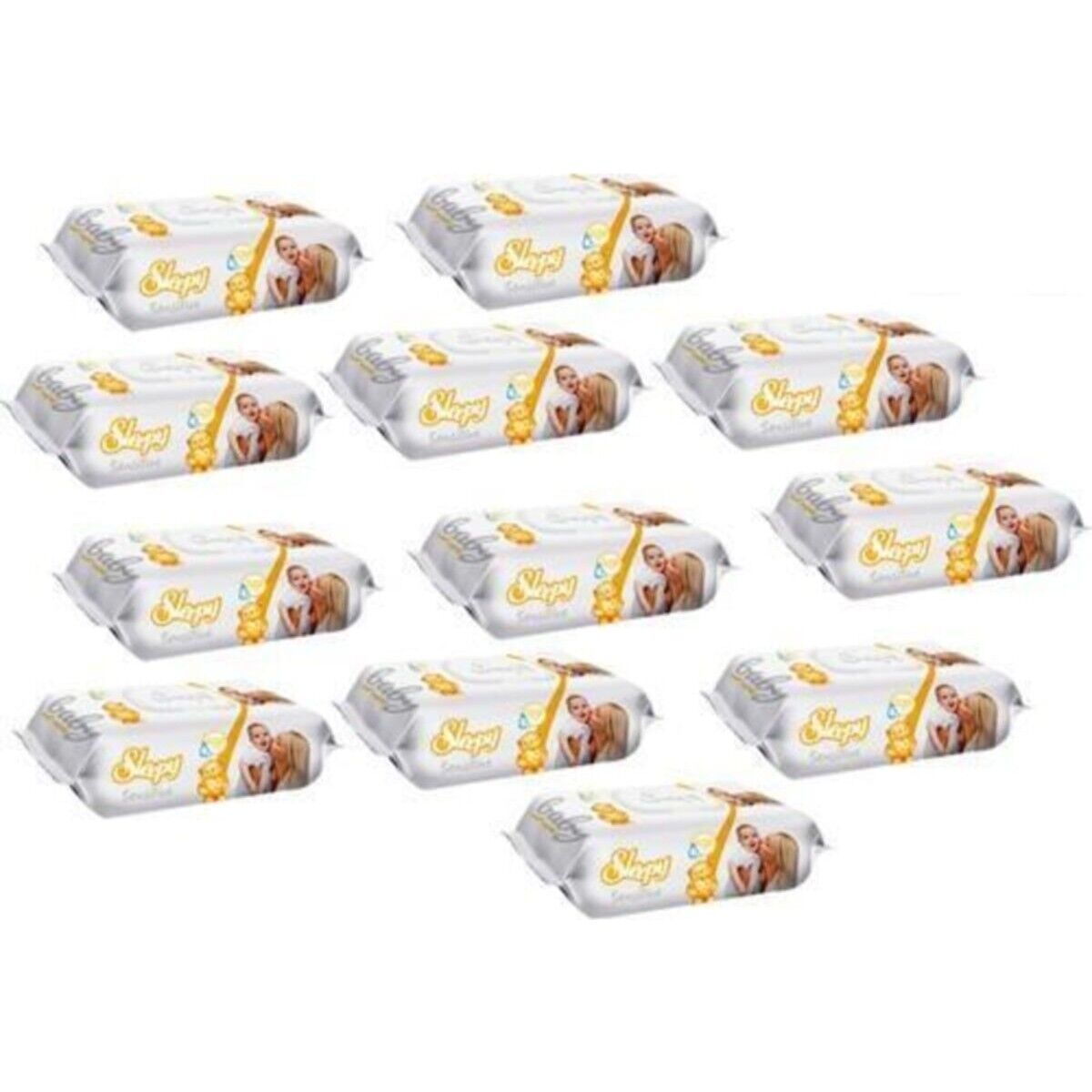 Sleepy Islak Mendil Sensitive 90 Yaprak x 12 Adet 1080 Yaprak