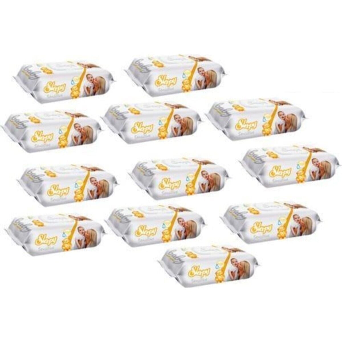 Sleepy Islak Mendil Sensitive 90 Yaprak x 12 Adet 1080 Yaprak