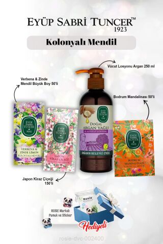 Eyüp Sabri Tuncer Verbena & Zinde Limon Kolonyalı Mendil Büyük Boy 50'li