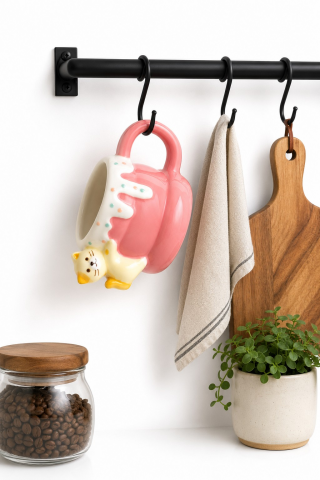 Akışkan Dondurma ve Kedi Detaylı Pembe Kupa 375 ml