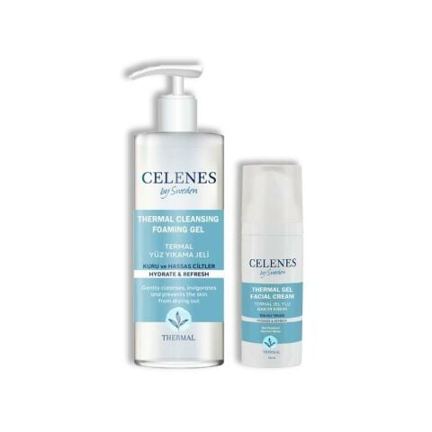 Celenes By Sweden Thermal Temizleme Jeli 250 ml ve Yüz Bakım Kremi 50 ml