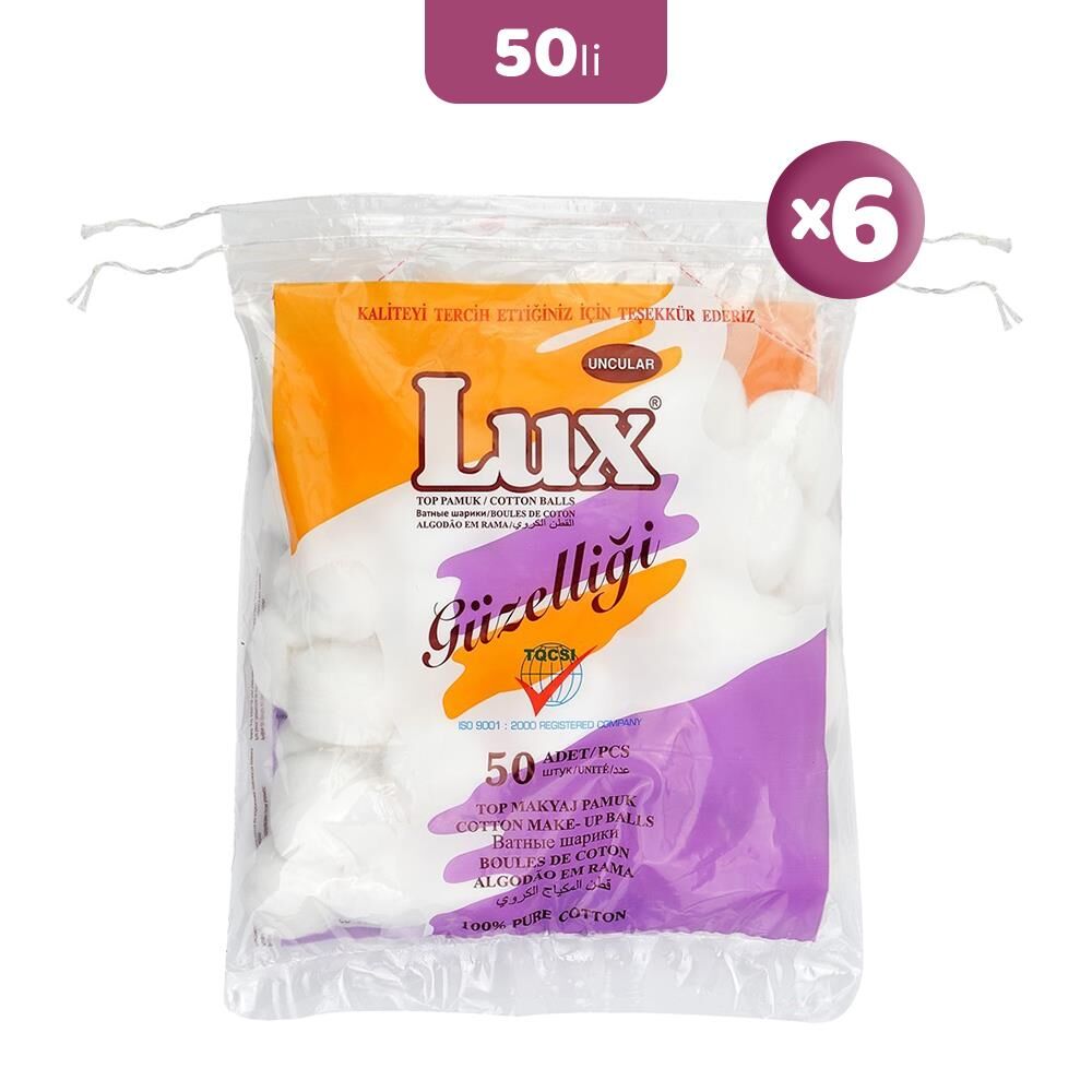 Lux Top Makyaj Pamuğu 50'li x 6