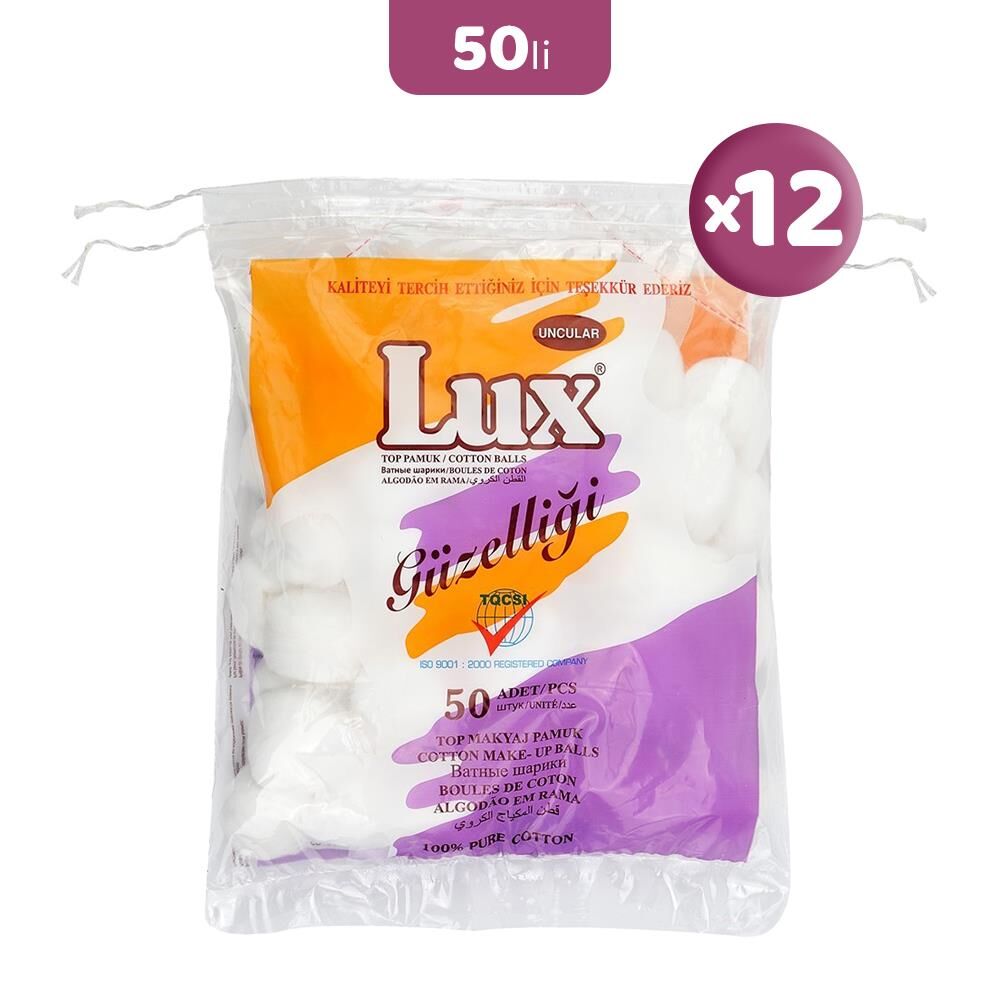 Lux Top Makyaj Pamuğu 50'li x 12