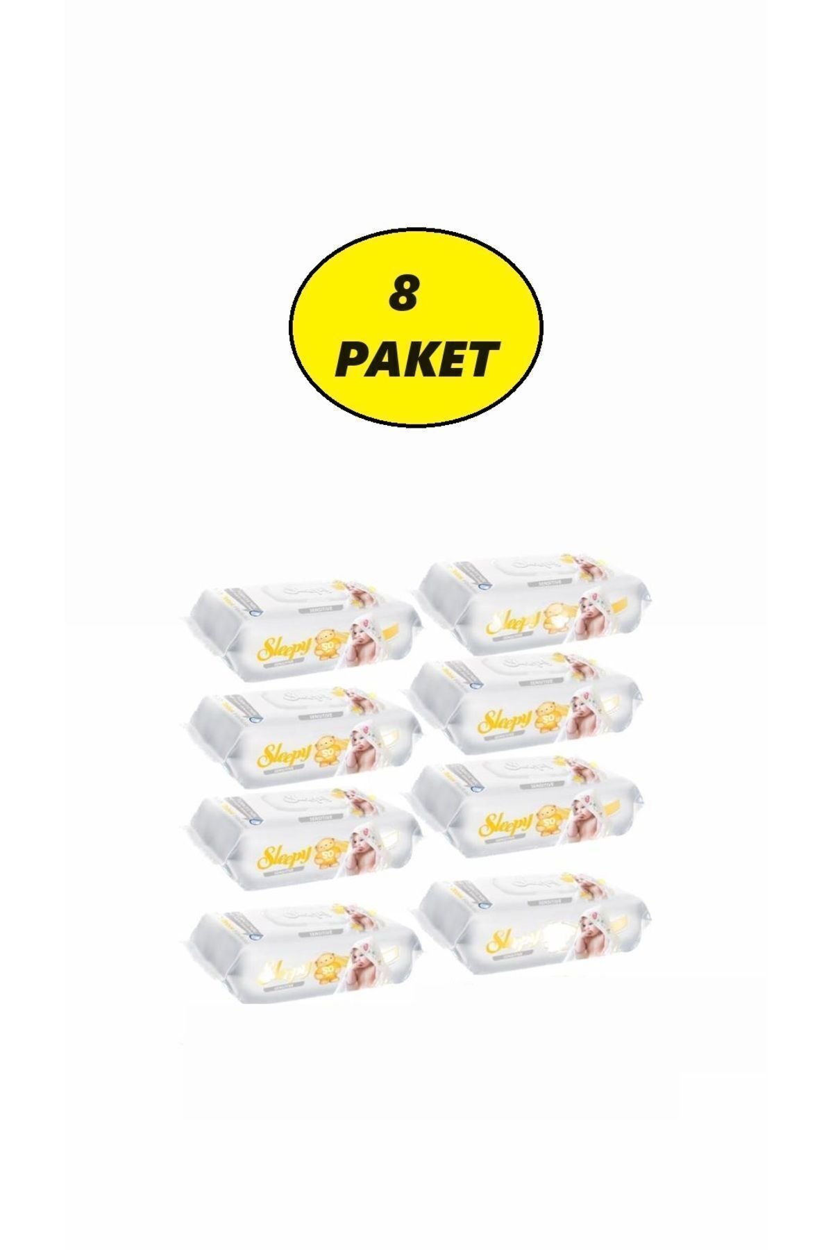 Sleepy Sensitive Islak Havlu 90'lı 8 Paket 720 yaprak