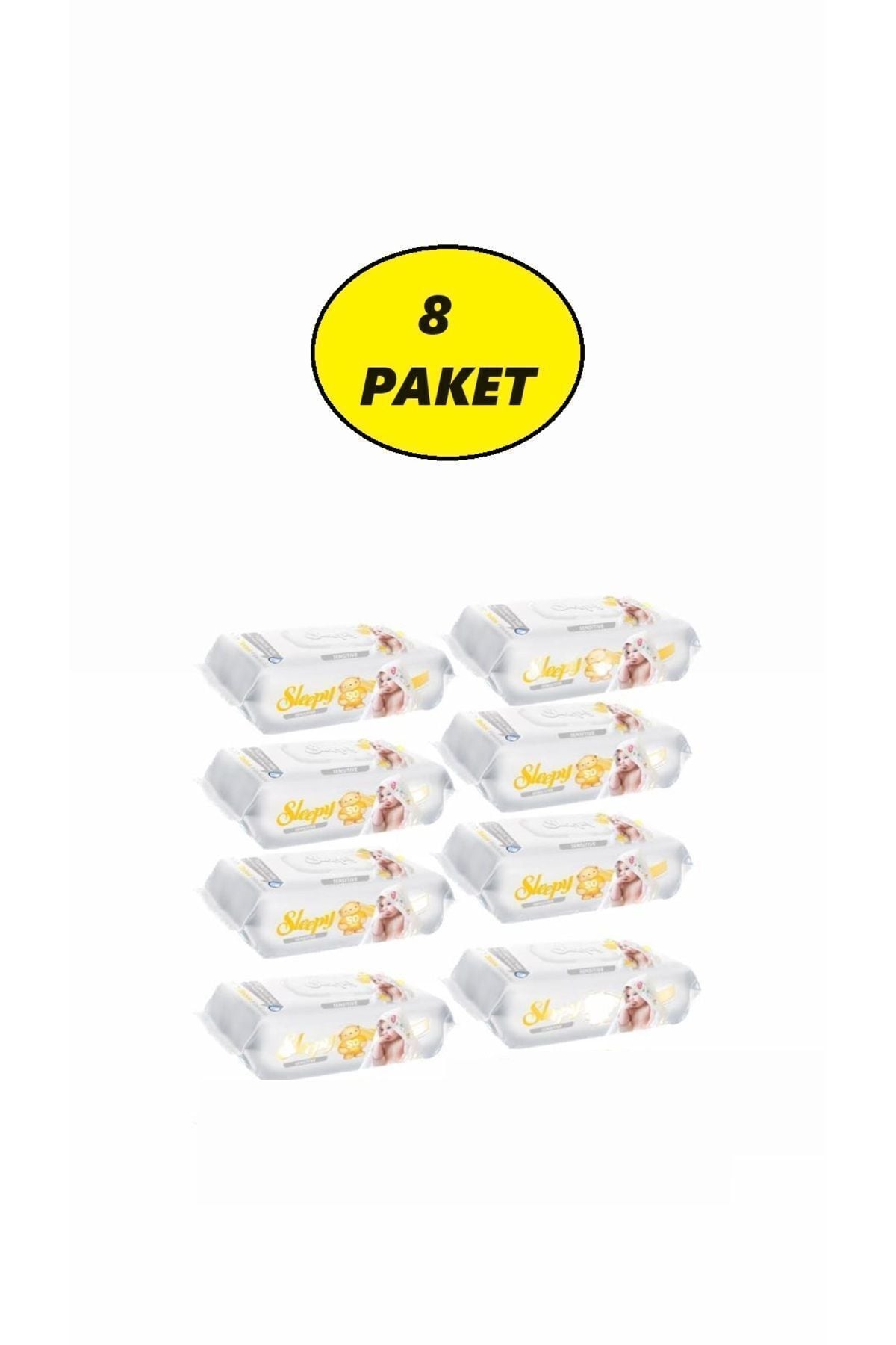 Sleepy Sensitive Islak Havlu 90'lı 8 Paket 720 yaprak