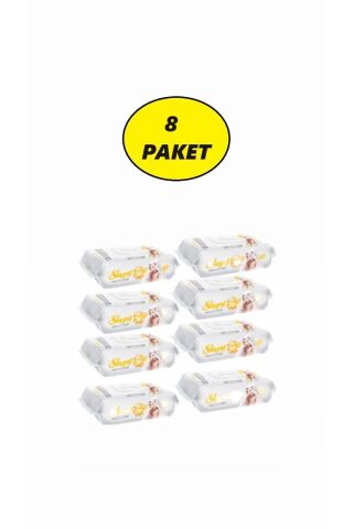 Sleepy Sensitive Islak Havlu 90'lı 8 Paket 720 yaprak