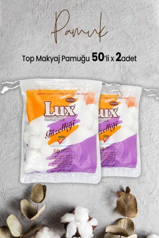 Lux Top Makyaj Pamuğu 50'li x 2 Adet
