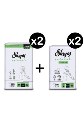 Sleepy Natural Ultra Hassas Hijyenik Ped Uzun 20 Adet