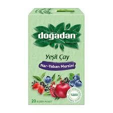 Doğadan Yeşil Çay Nar Yaban Mersini 20'li Paket