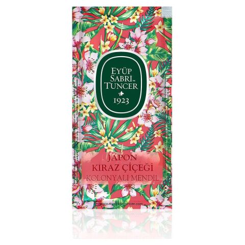 Eyüp Sabri Tuncer Japon Kiraz Çiçeği Kolonyalı Mendil 150'li (Küçük Boy)