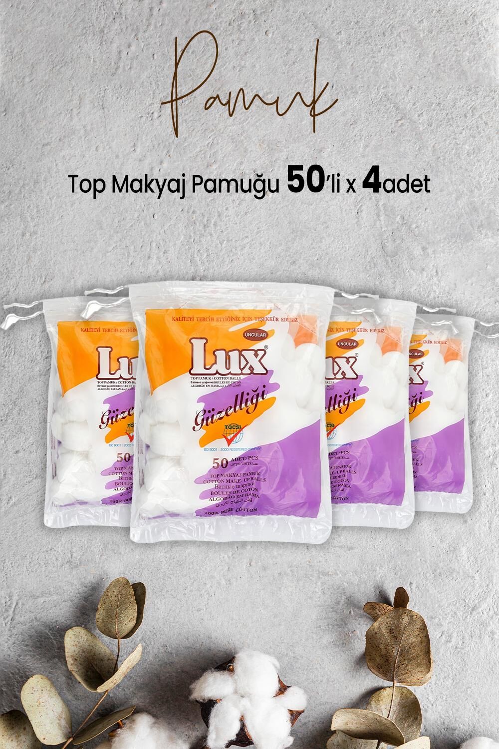 Lux Top Makyaj Pamuğu 50'li x 4 Adet