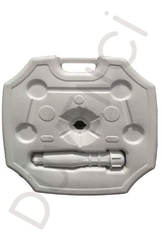 Plastik Beyaz Bidon Şemsiyesi 20 Litre