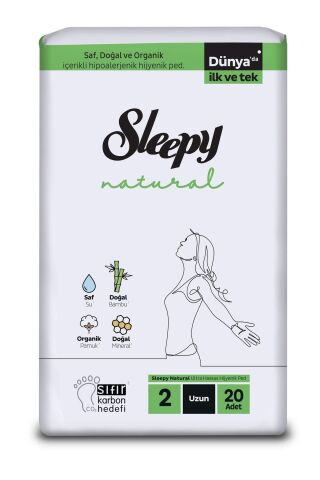 Natural Hijyenik Ped Uzun 20'li Günlük Ped Uzun 32'li