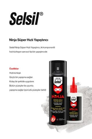 Selsil 5 AL 4 ÖDE Ninja Hızlı Yapıştırıcı Set ve rosie pamuk