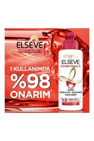Elseve Komple Onarıcı 5 Saç Bakım Seti - Şampuan 360 ml & Kurtarıcı Bakım Kremi 360 ml & Saç Maskesi