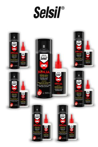 Selsil Ninja Hızlı Yapıştırıcı Set, 7 AL 6 ÖDE ve rosie pamuk