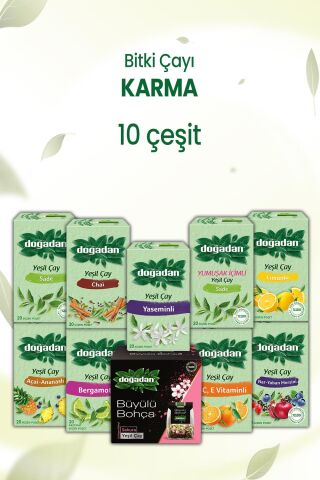 Doğadan Karma Poşet Çay 10 Çeşit