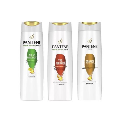 Pantene Şampuan Pro-V Güç Ve Parlaklık, Yağ Terapisi ve Onarıcı