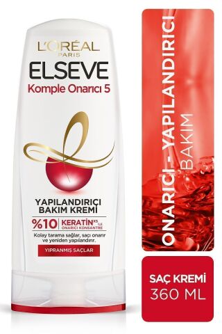 Elseve Komple Onarıcı 5 Yapılandırıcı Şampuan 360ml & Bakım Kremi 360ml & Saç Maskesi