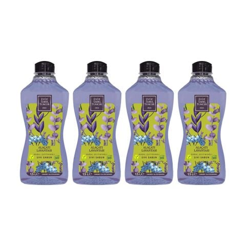 Eyüp Sabri Tuncer Alaçatı Lavantası Doğal Zeytinyağlı Sıvı Sabun 1,5 lt x 4