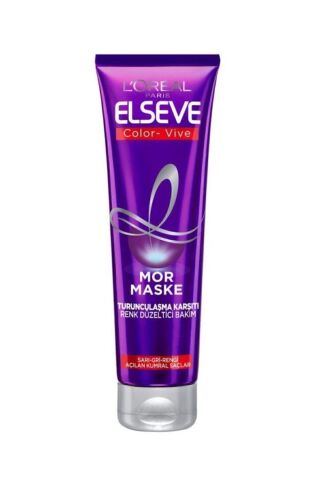 Elseve Colorvive Renk Koruyucu Bakım Şampuan 360 ml & Turunculaştırma Karşıtı Mor Şampuan 200 ml &MorMaske