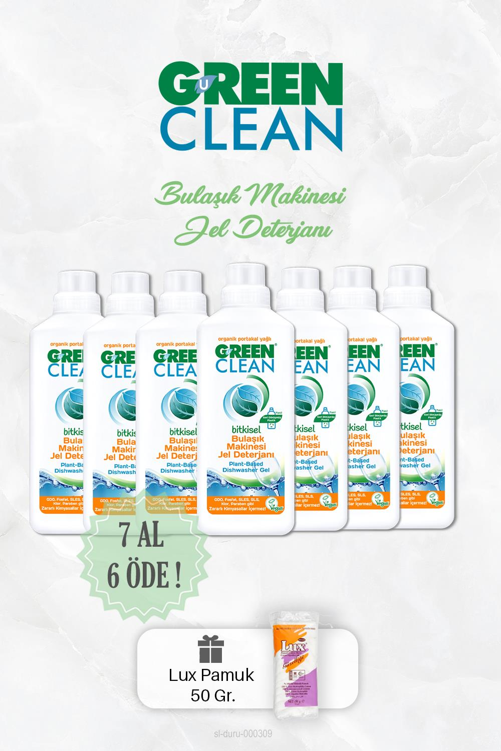 7 AL 6 ÖDE Bitkisel Bulaşık Jel Deterjanı 1000 ml