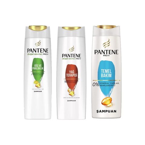 Pantene Şampuan Pro-V Güç Ve Parlaklık, Yağ Terapisi ve Klasik Bakım