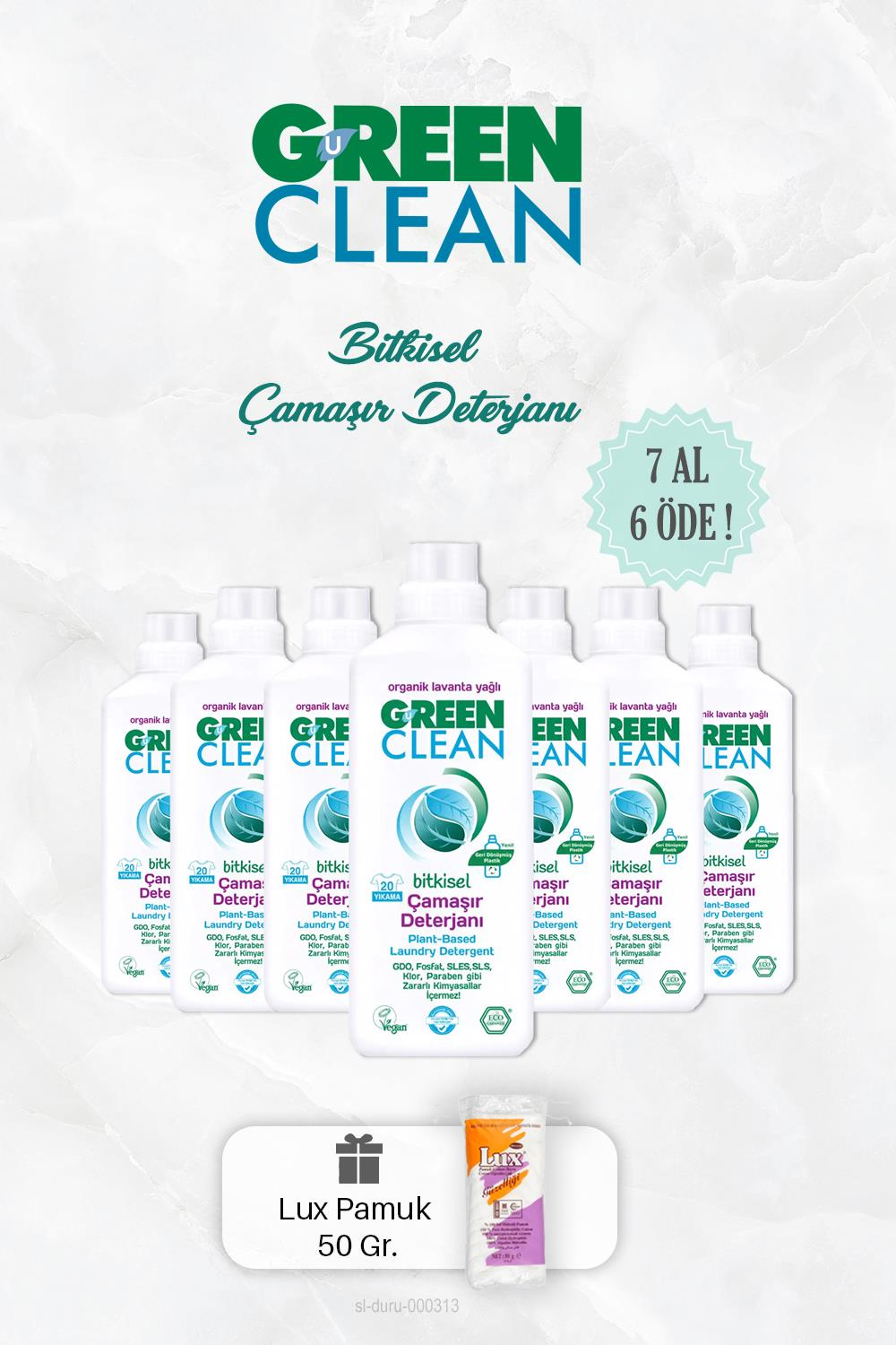 7 AL 6 ÖDE Bitkisel Çamaşır Deterjanı Lavantalı 1000 ml