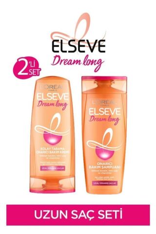Elseve Dream Long Onarıcı Bakım Şampuanı 390 Ml & Kolay Tarama Saç Bakım Kremi 390ml