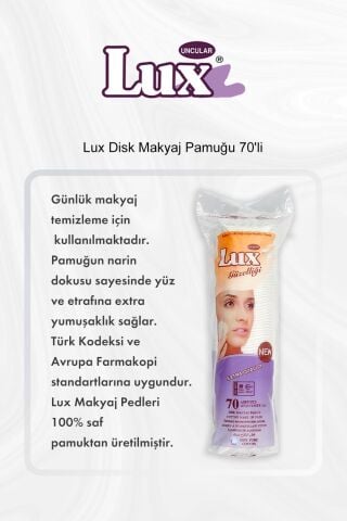 Lux Disk Makyaj Pamuğu 70'li 5 Al 4 Öde ve Rosie Pamuk