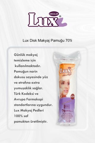 Lux Disk Makyaj Pamuğu 70'li 5 Al 4 Öde ve Rosie Pamuk