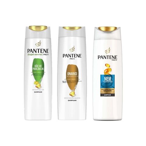 Pantene Şampuan Pro-V Güç Ve Parlaklık, Onarıcı ve Nem Terapisi