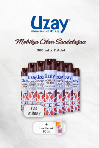 7 AL 6 ÖDE Uzay Mobilya Cilası Sandalağacı 300 ml, Pamuk