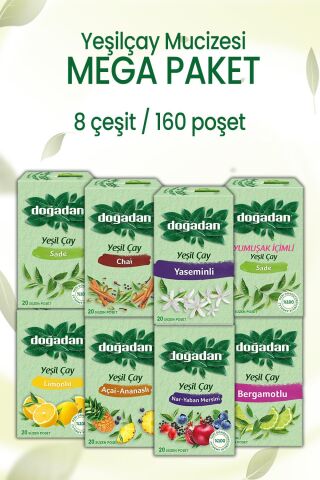 Doğadan Yeşil Çay Mucizesi Mega Paket