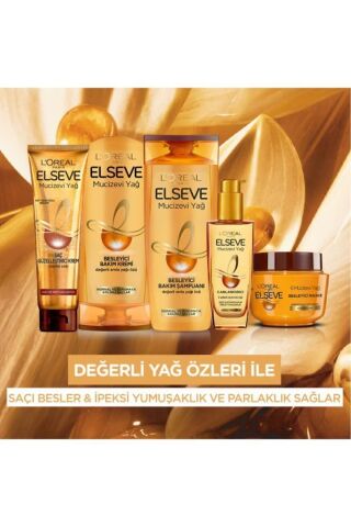 Elseve Mucizevi Yağ Besleyici Bakım Şampuanı 390 Ml & Saç Bakım Kremi 390ml