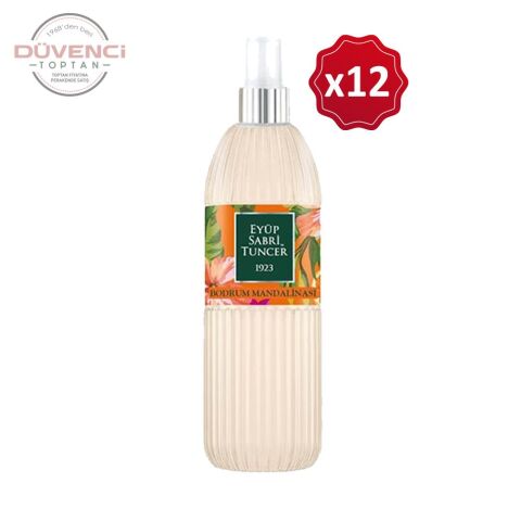 Eyüp Sabri Tuncer Bodrum Mandalinası Kolonyası Silindir Pet Şişe Sprey 150 ml x 12 Adet