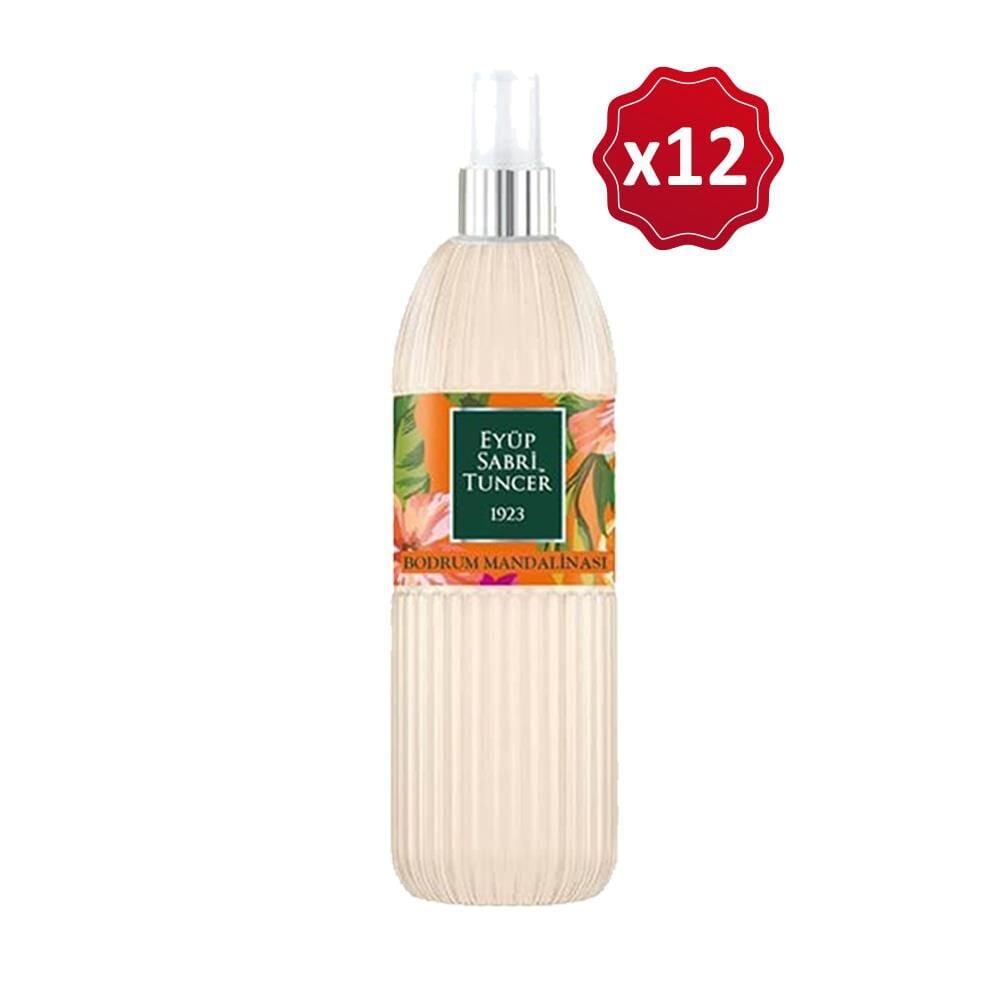 Eyüp Sabri Tuncer Bodrum Mandalinası Kolonyası Silindir Pet Şişe Sprey 150 ml x 12 Adet